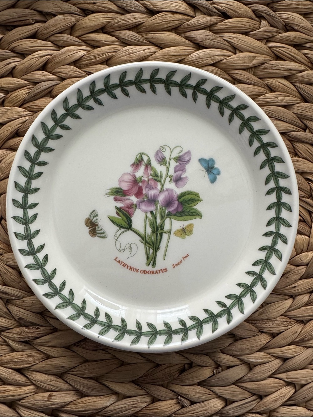 Portmeirion Botanic Garden Sweet Pea Small Bread & Butter Plate 6”